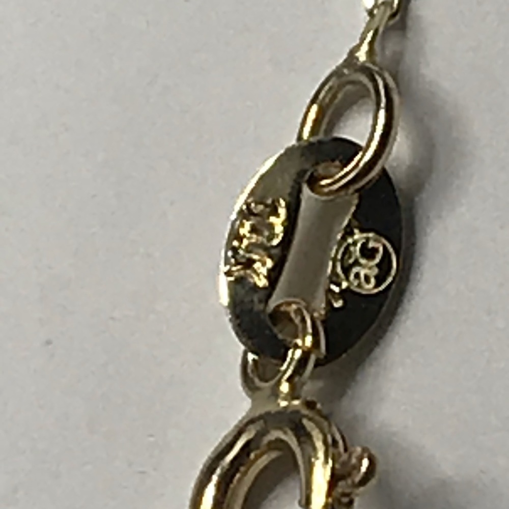 10k Real Gold Flower Necklace - image 7